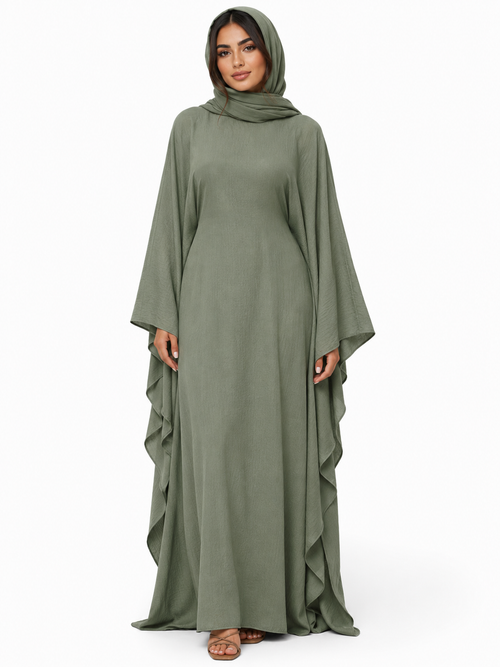 Abaya Summer Batwing Loose Fitting Dress