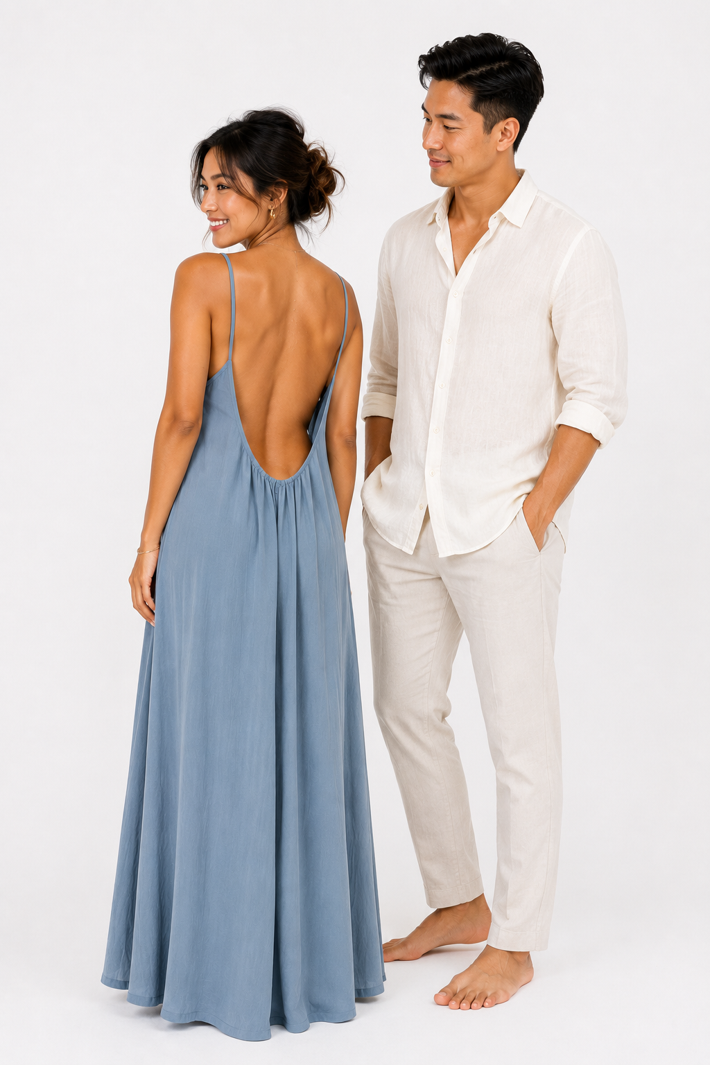 "June" Camisole Admire Backless Dress